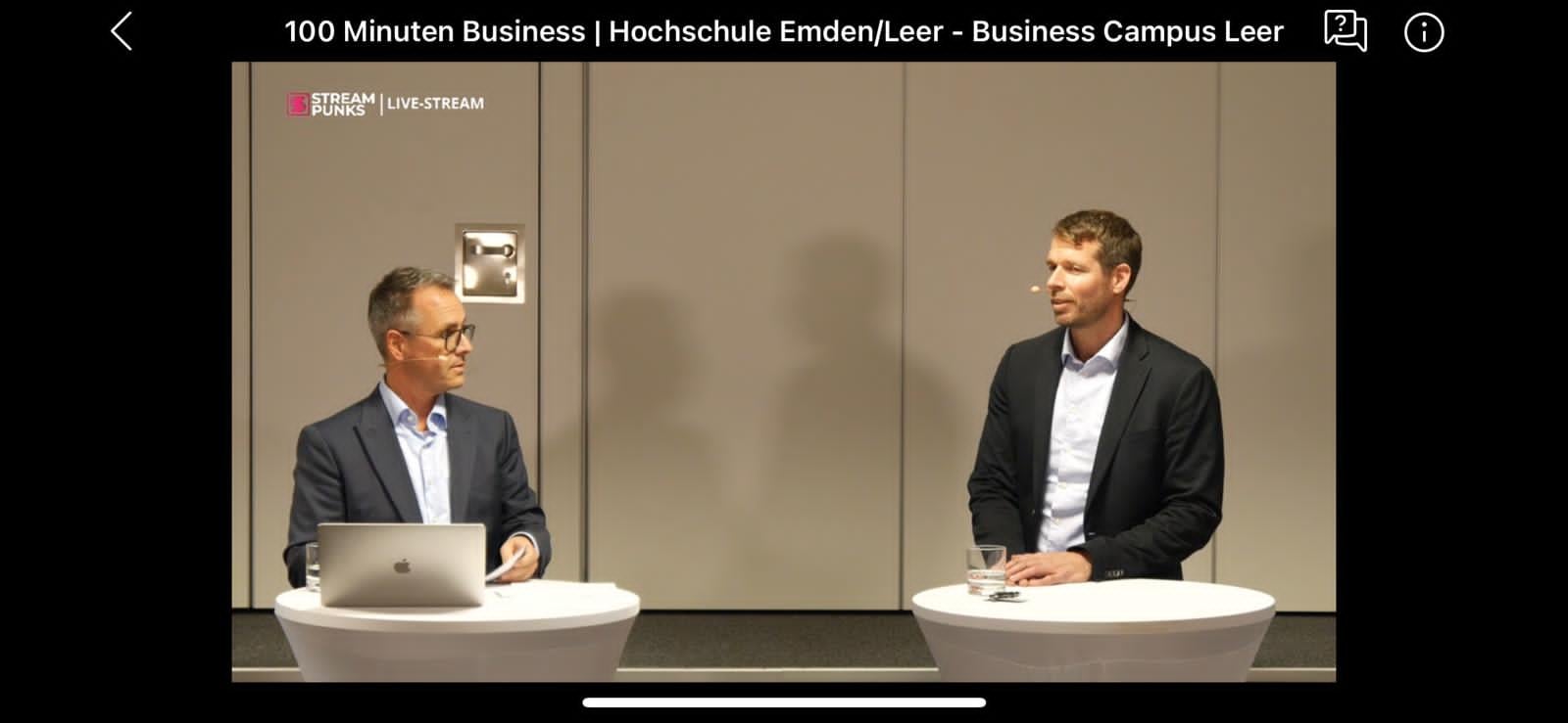Moderations-Premiere am Business Campus Leer